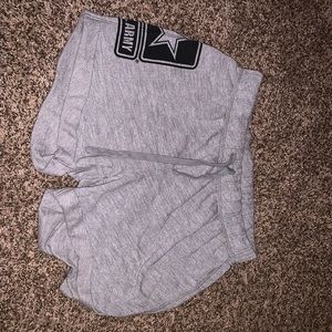 PINK army shorts